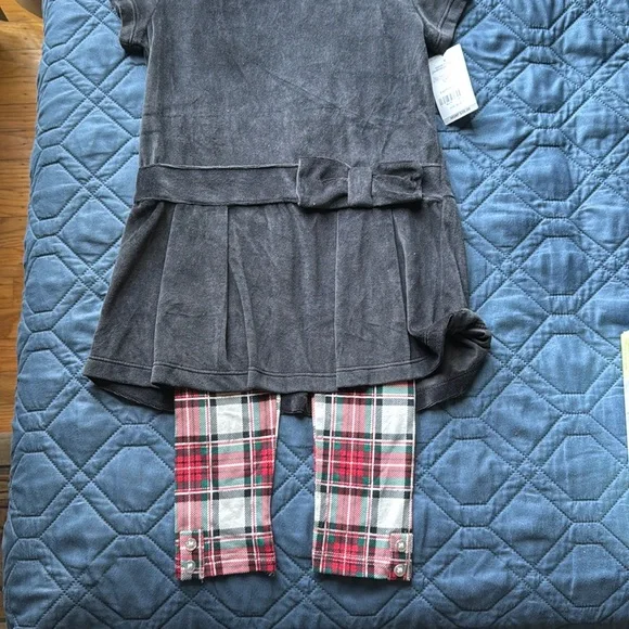 Carter's Black Dress with Plaid Leggings - Picture 10 of 10